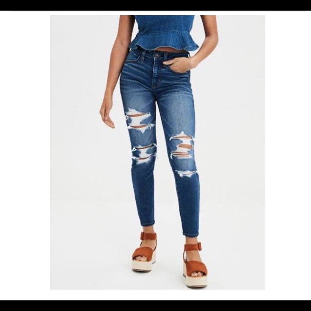 American Eagle High Waist Jegging 18 Short